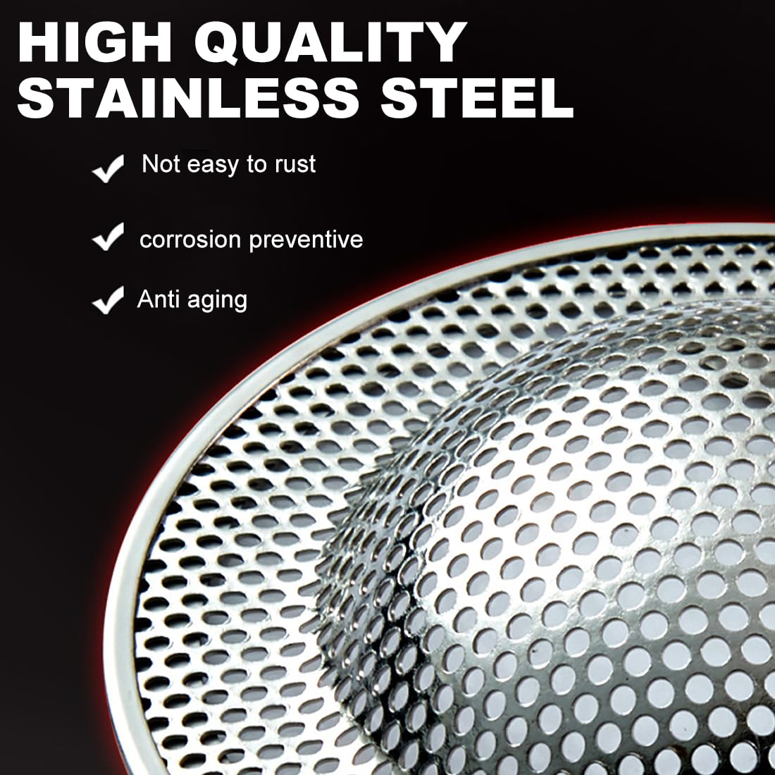 Set di 2 Filtro Lavello Cucina in Acciaio Inossidabile, Cucina Sink Strainer da 3,03/7,7c