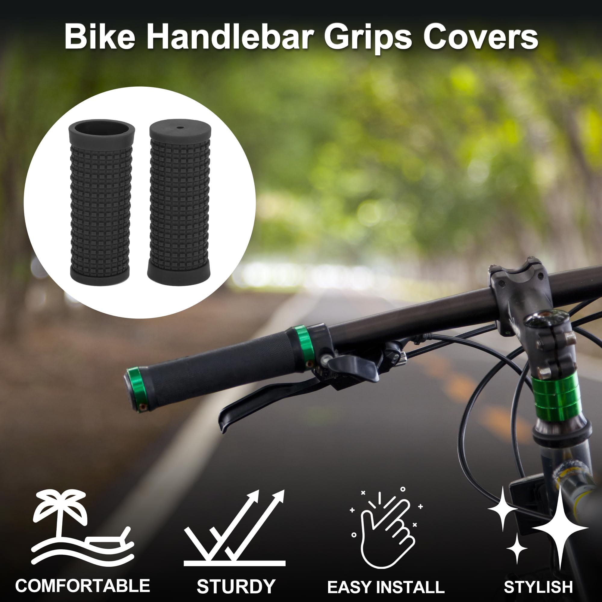 TUCKBOLD Bike Handlebar Grips Covers 74mm Long Lightweight - Image 2