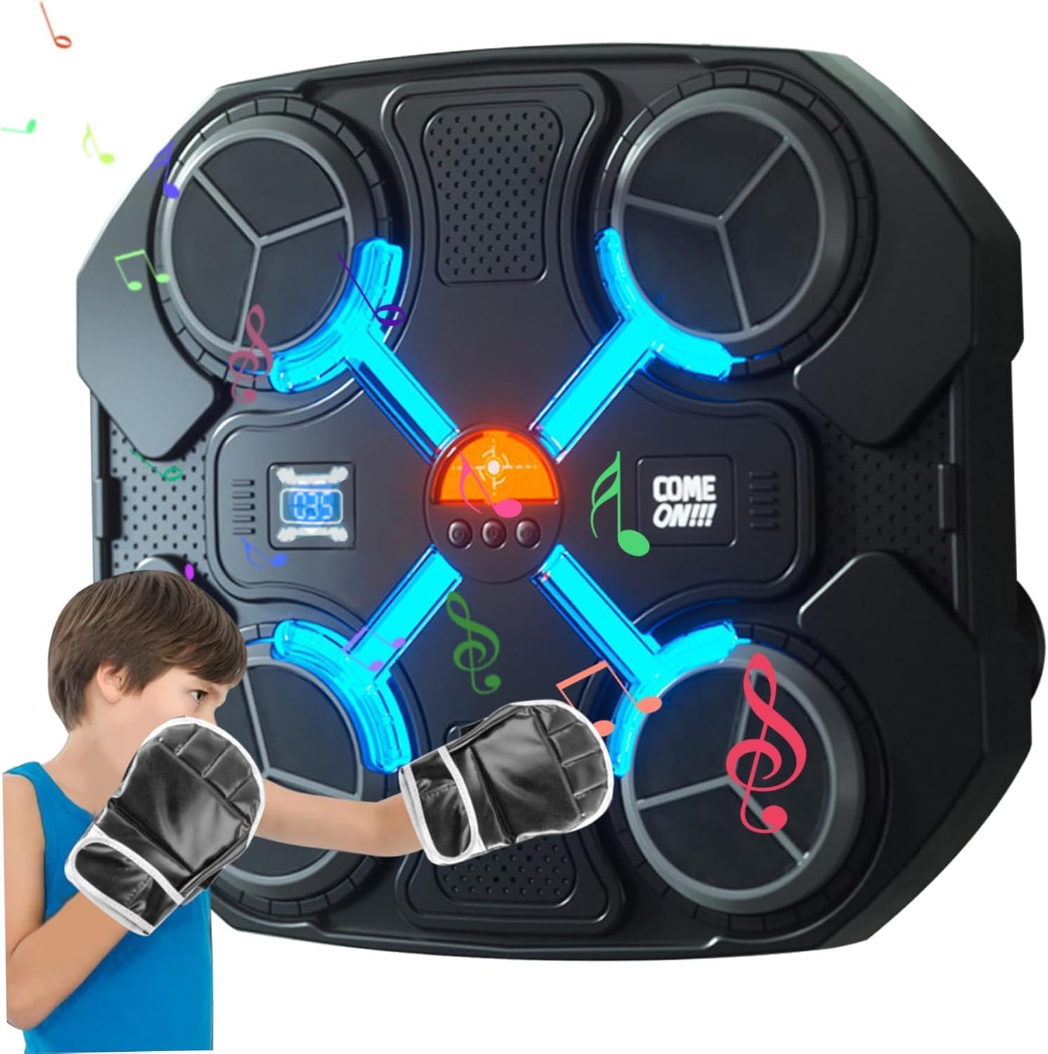 Machine De Boxe Musicale Murale Oamger - Bluetooth, Capteurs Intelligents, Pour Entraînement à Domicile Adulte/enfant