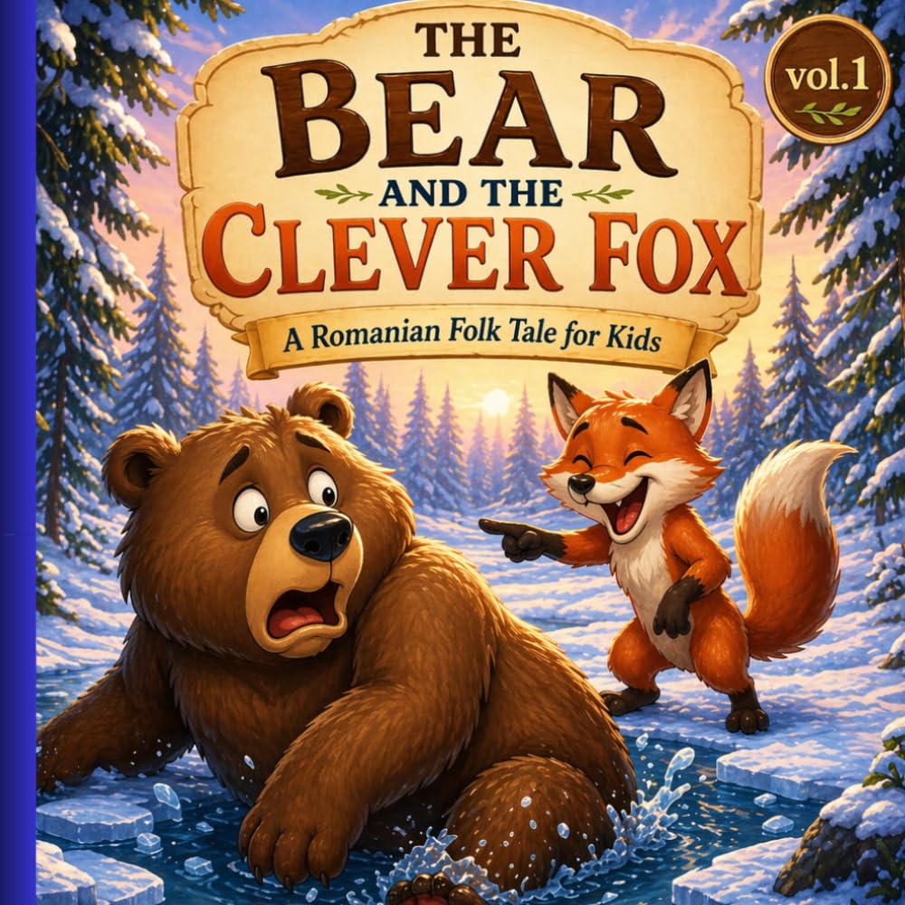 The Bear And The Clever Fox: Romanian Folk Tales Vol. 1 (Romanian Folk Tales for Kids)