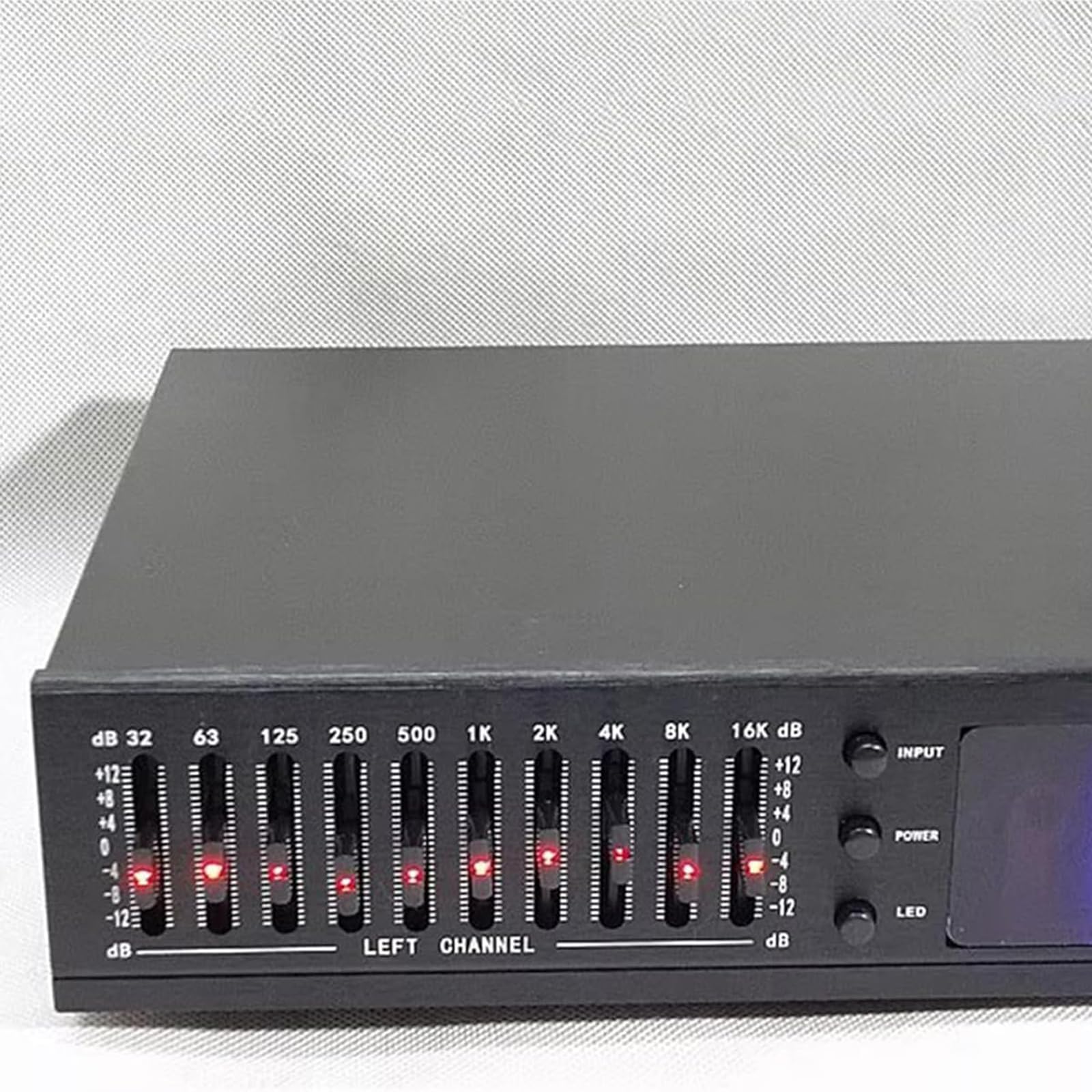 Ecualizador De Audio HiFi De 20 Bandas, Ecualizador Profesional con Efectos Gráficos Digitales, con USB Y Control Remoto Integrados, Pantalla LED De Espectro, para Estudio De Grabación.