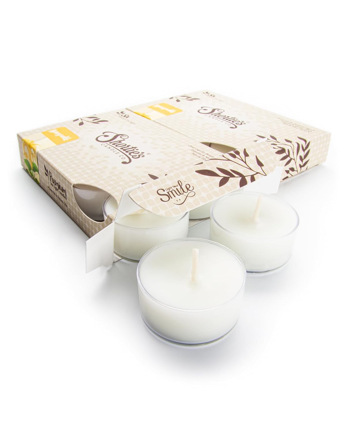 Shorties Candle Company Pure Honeysuckle Tealight Candles - 12 Highly Scented