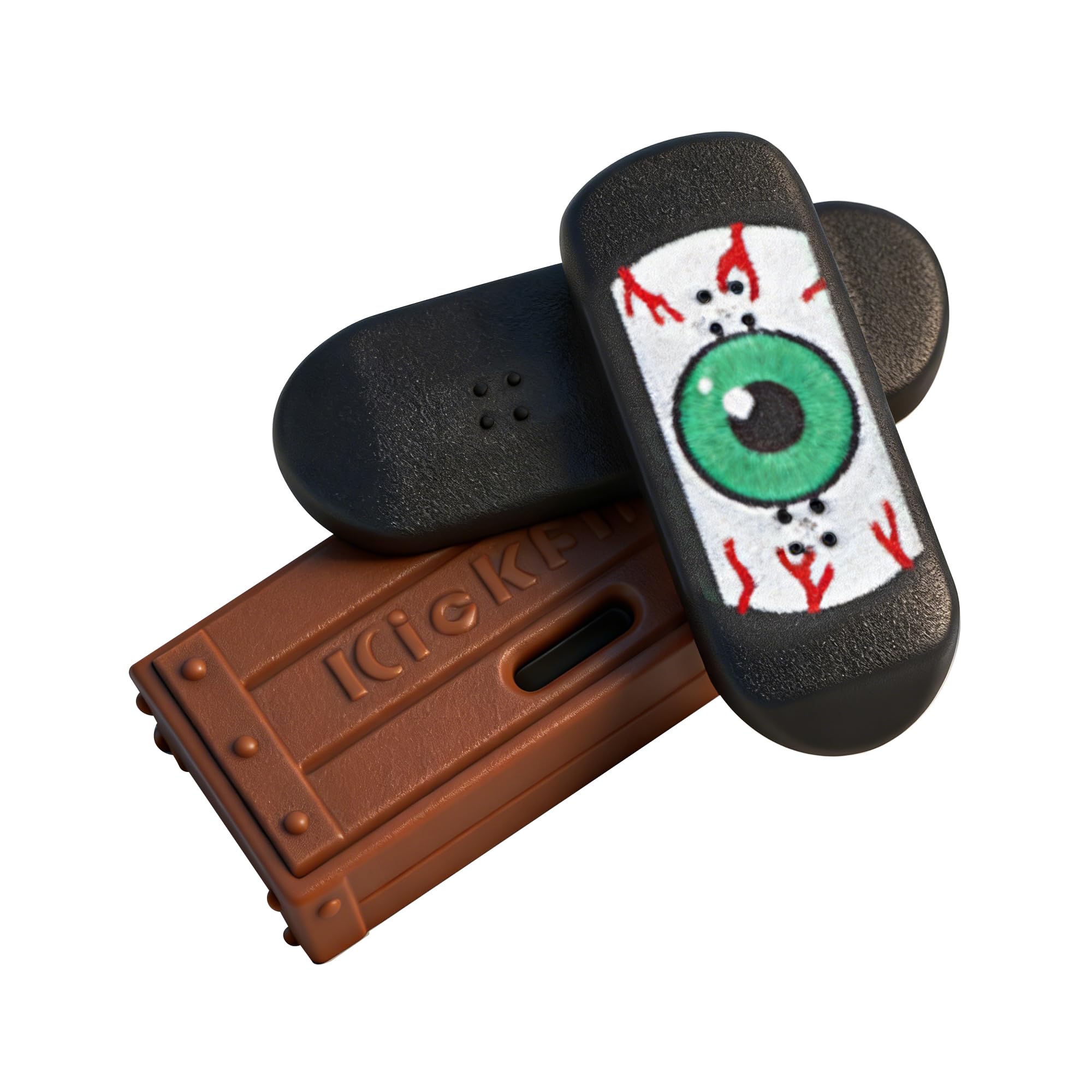 Magnetic Mini Fingerboard | 3D Printed Pro Fingerboard Relief Fidget | Smooth Spin Flip Roll | Portable Desk & Travel Toy for Family Friends (HK0231)