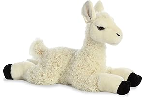 Aurora® Adorable Flopsie™ Llama Stuffed Animal - Whimsical White Companion