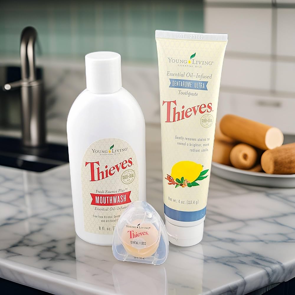 Amazon.com : Young Living Essential Oils - Thieves Oral Care Kit