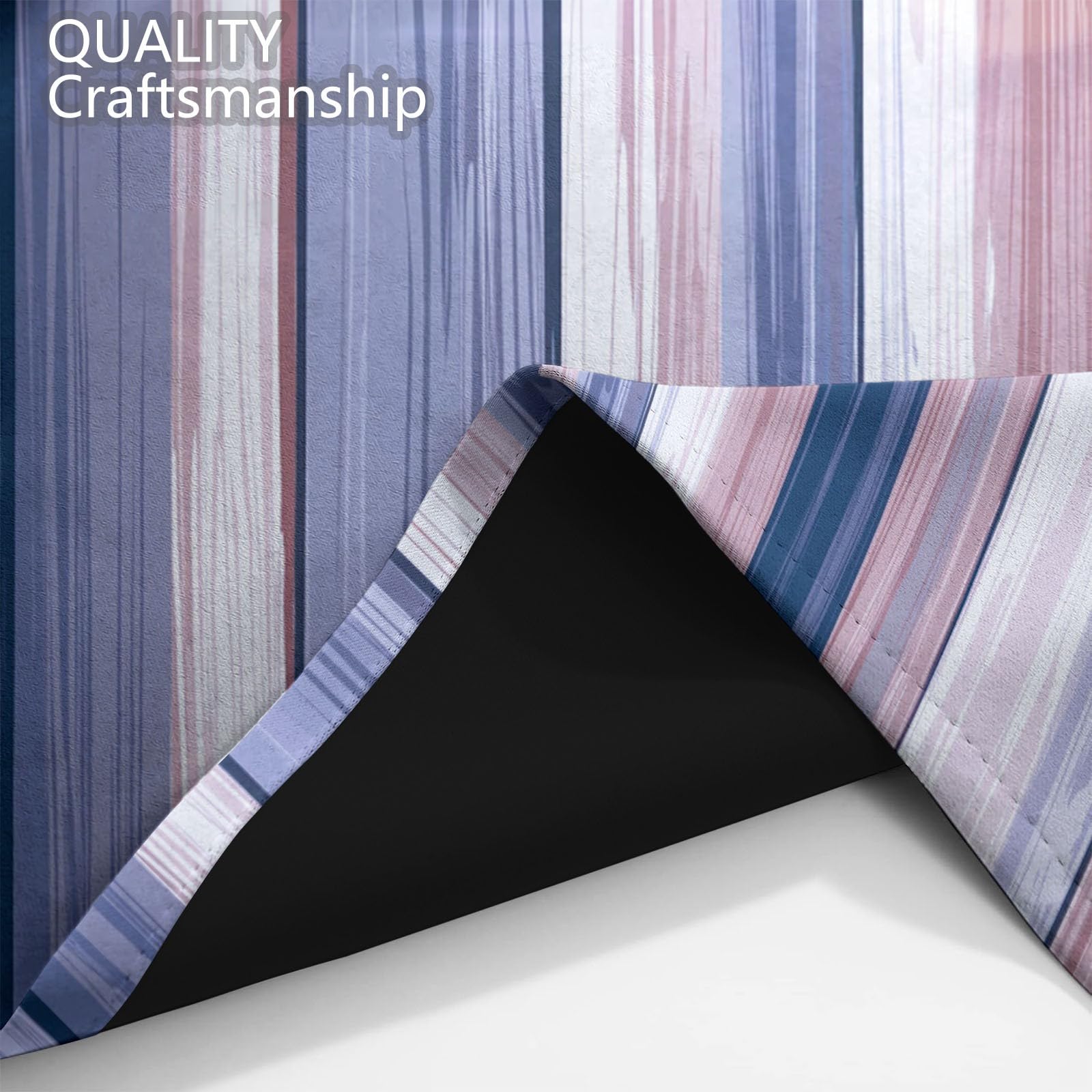 Rideau Occultant pour Chambre d'enfants Art Numérique Vertical Rayures 91 X 214 Cm (Lxh) 2 Pièces pour Maison Chambre Salon, 3D Impression Rideaux, Lavable en Machine Protection De Privée Multicolore