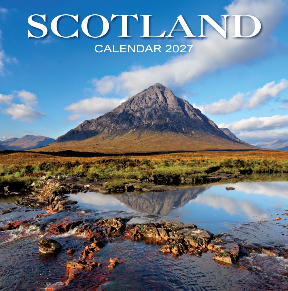 2027 Scotland Calendar: Scotland 30cm Square - Wall Calendar - Month to View - 12 Months