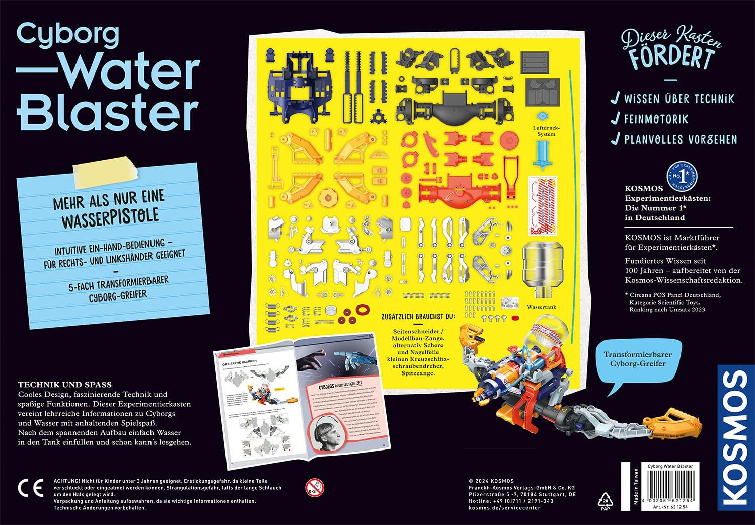 Cyborg Water-Blaster: Experimentierkasten