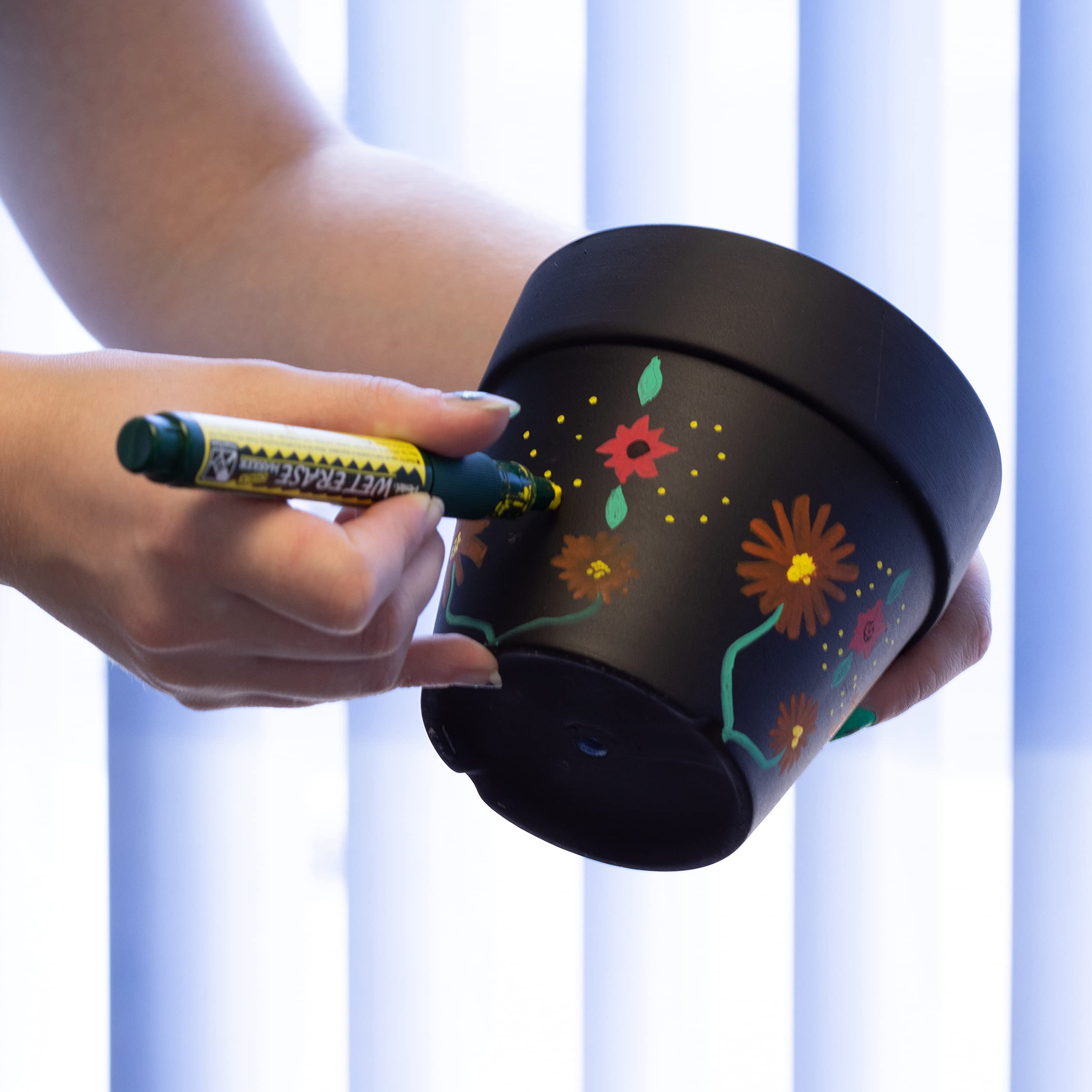 Pentel Artes Wet Erase – Juego de rotuladores para pizarra (punta biselada de,