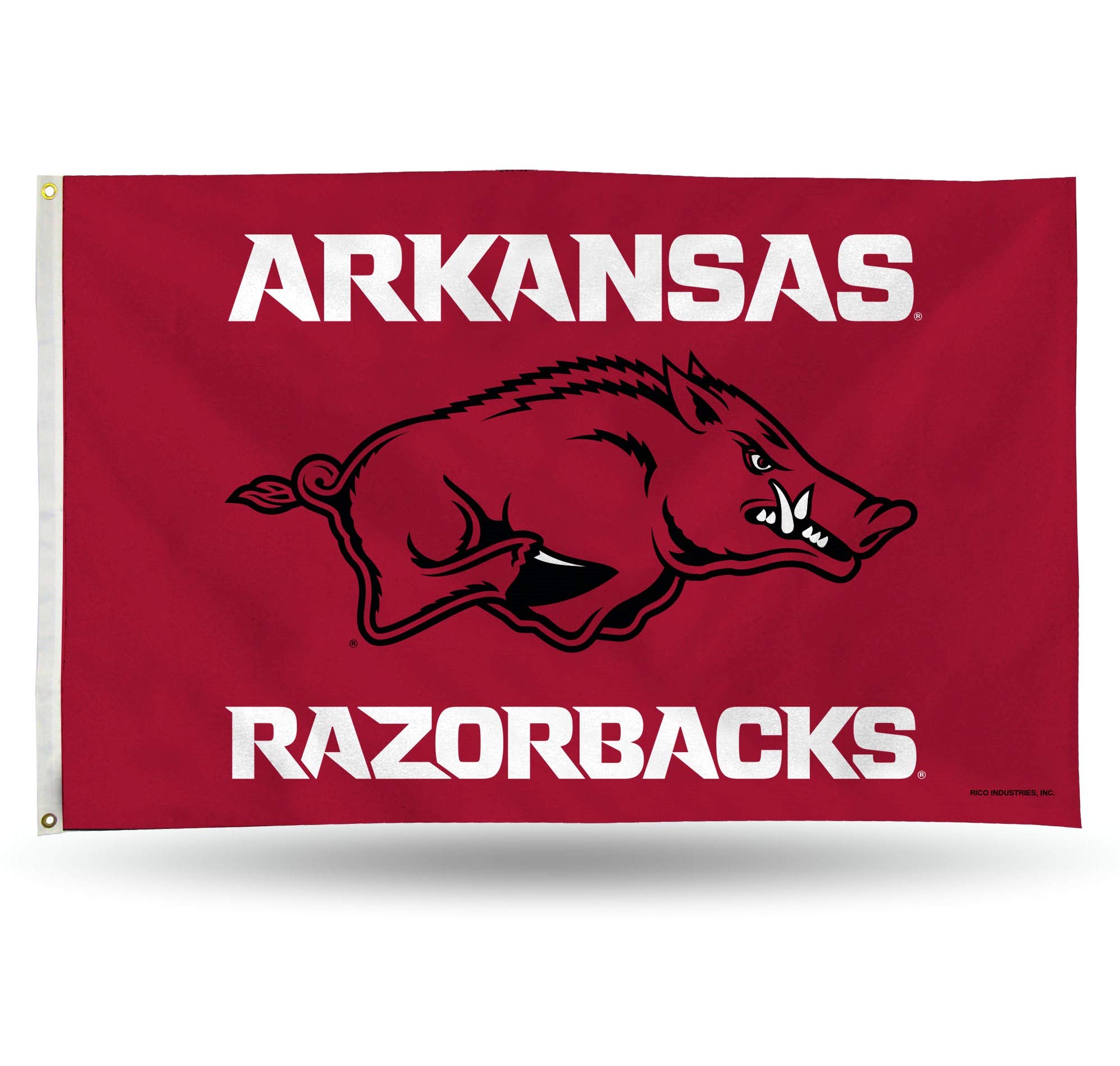 Rico Industries NCAA 3-Foot by 5-Foot Single Sided Banner Flag with Grommets, Arkansas Razorbacks, Team Color, 3' x 5' - Image 4