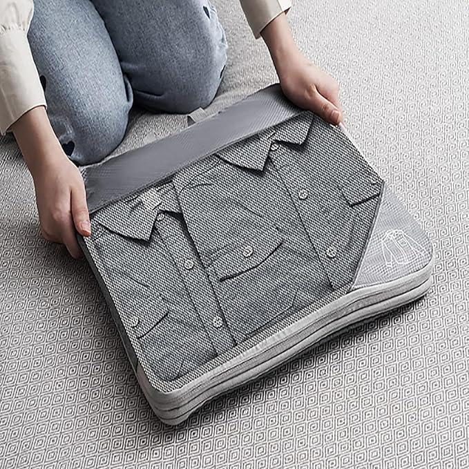 Simplify Living Compression Packing Cubes for Travel, Simplify Living Bags, 5 Set Compressible, Waterproof, Lightweight, Space-Saving Packing Cubes, Travel Essentials for Women and Men (Blue)4