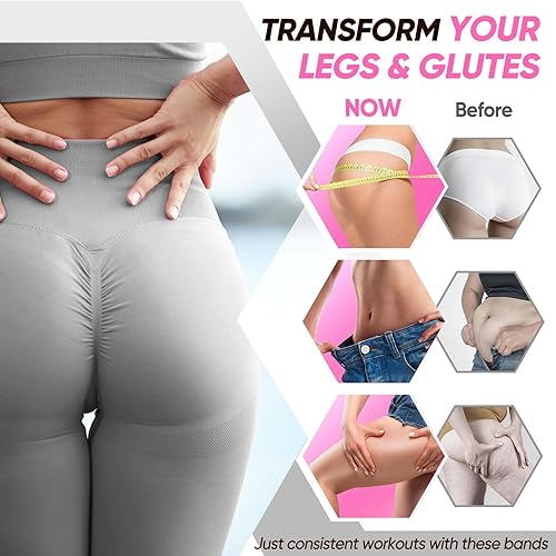 Miniatura 5 de Ankle Resistance Bands with Cuffs, Workout Sets for Women, Resistance Bands for Working Out, Exercise Band for Leg Booty, Home Gym Workout