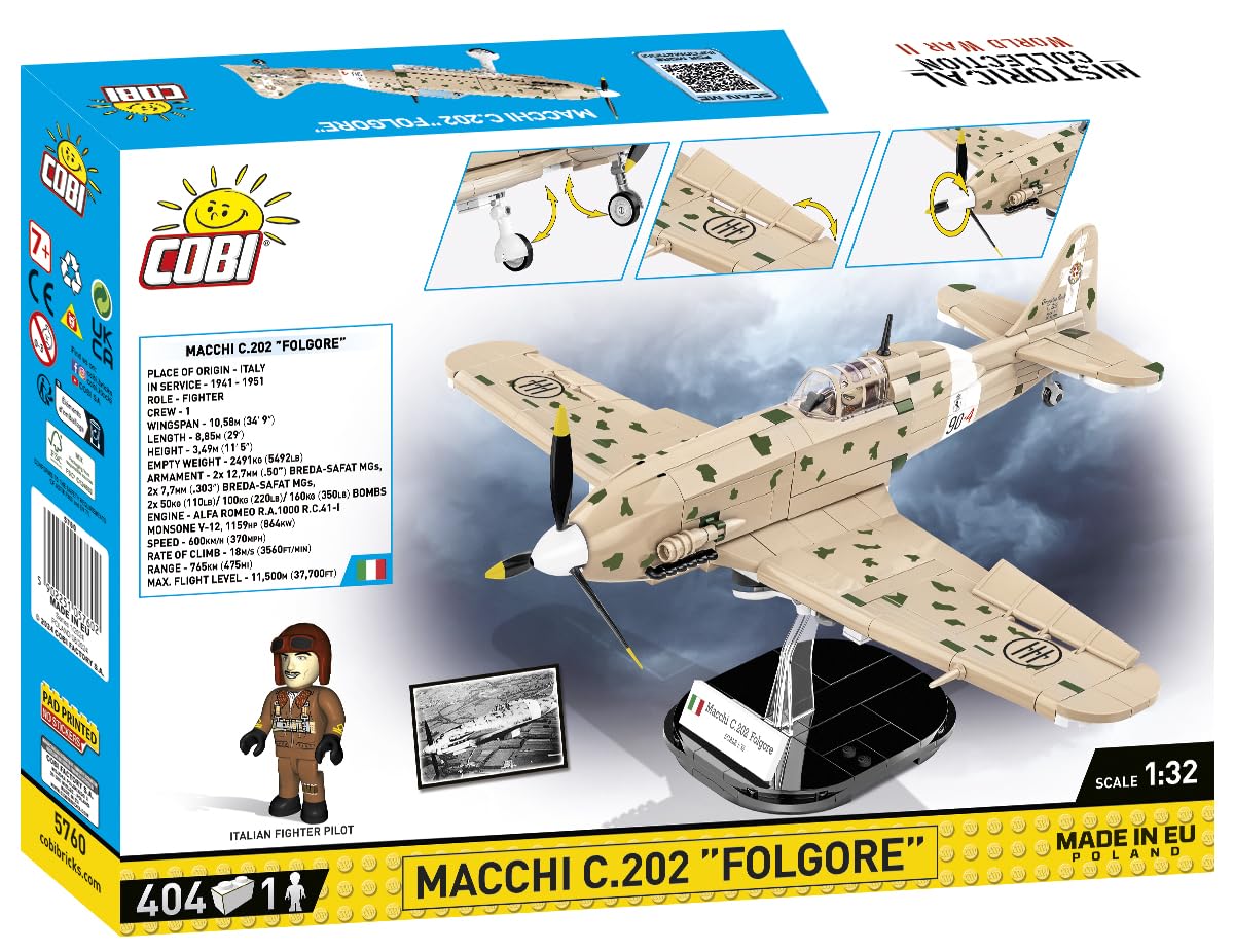 COBI Collection historique WWII Macchi MC.202 Folgore