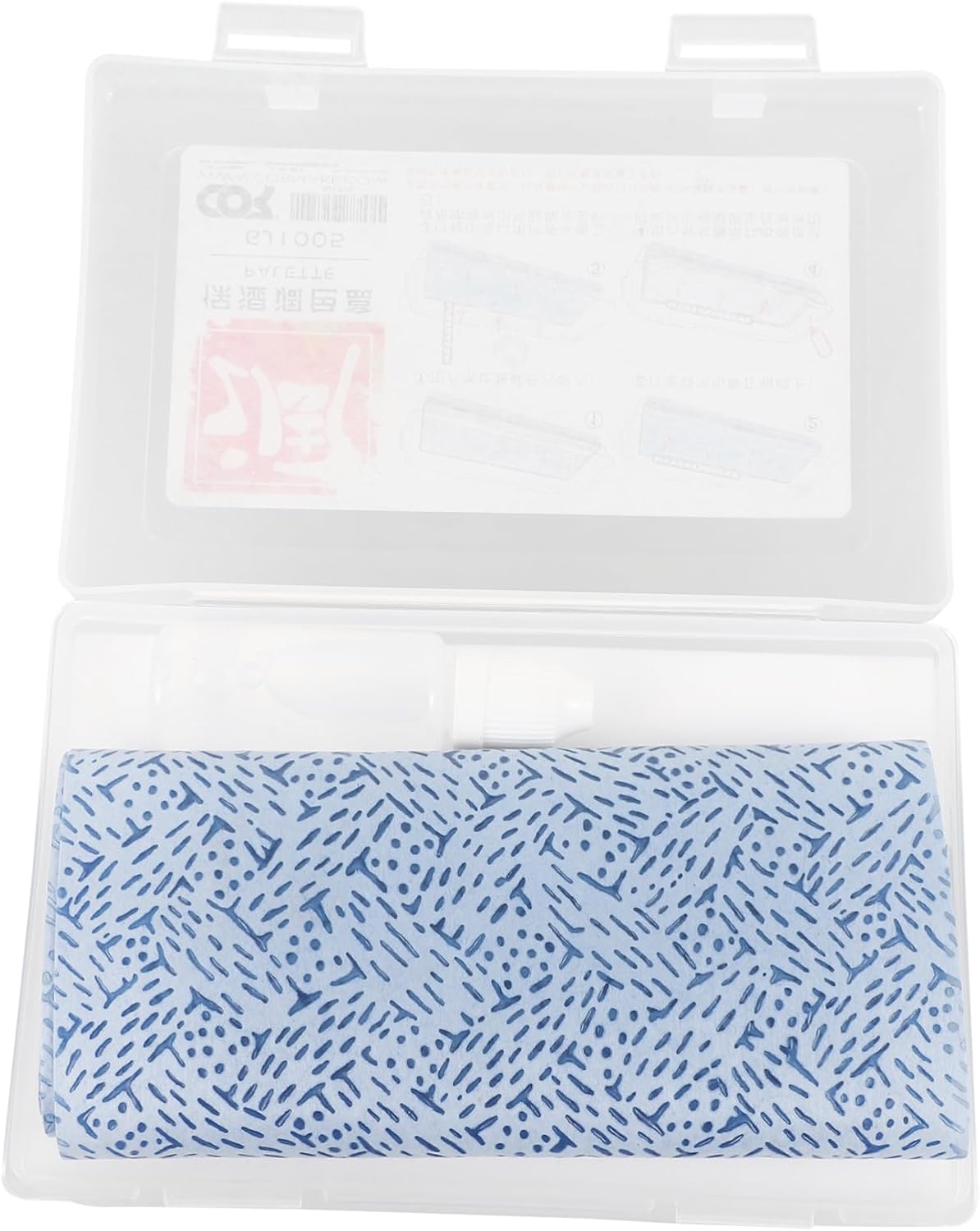 Veemoon 1set Portable Water Decals Moisturizing Box Sponge and Tweezers for Hobby Model Application Convenient Soaking Tool for Creative Projects