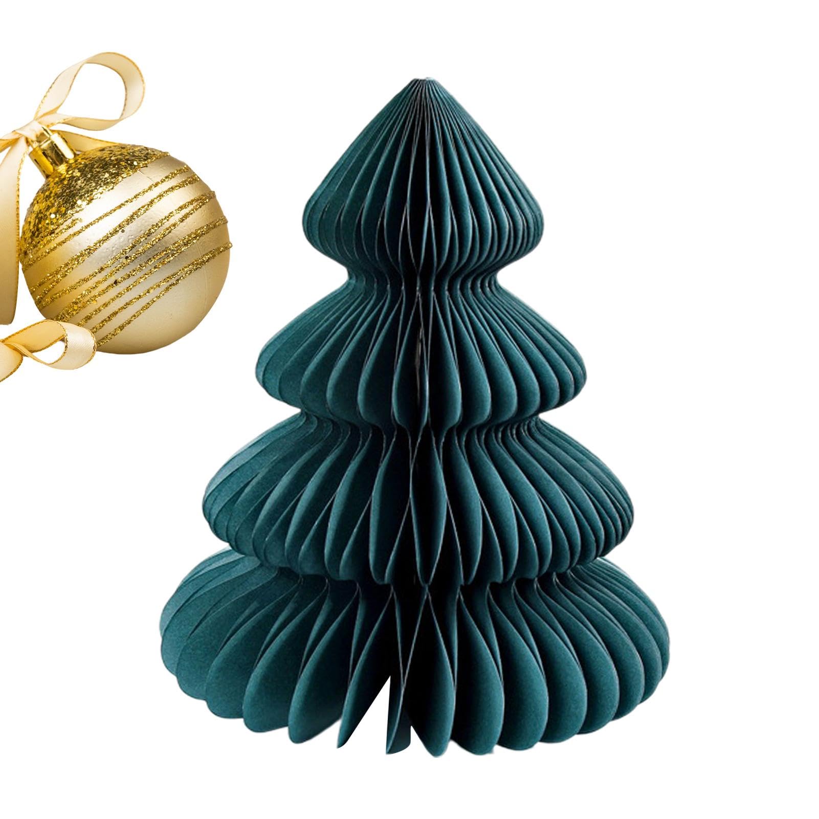 Raxove Honey Comb Christmas Tree - Paper Honey Comb Tree Shape Decor | Christmas Centerpieces For Desktop, Colorful Cute Holiday Decor, Festival Centerpieces For Decoration Accessories