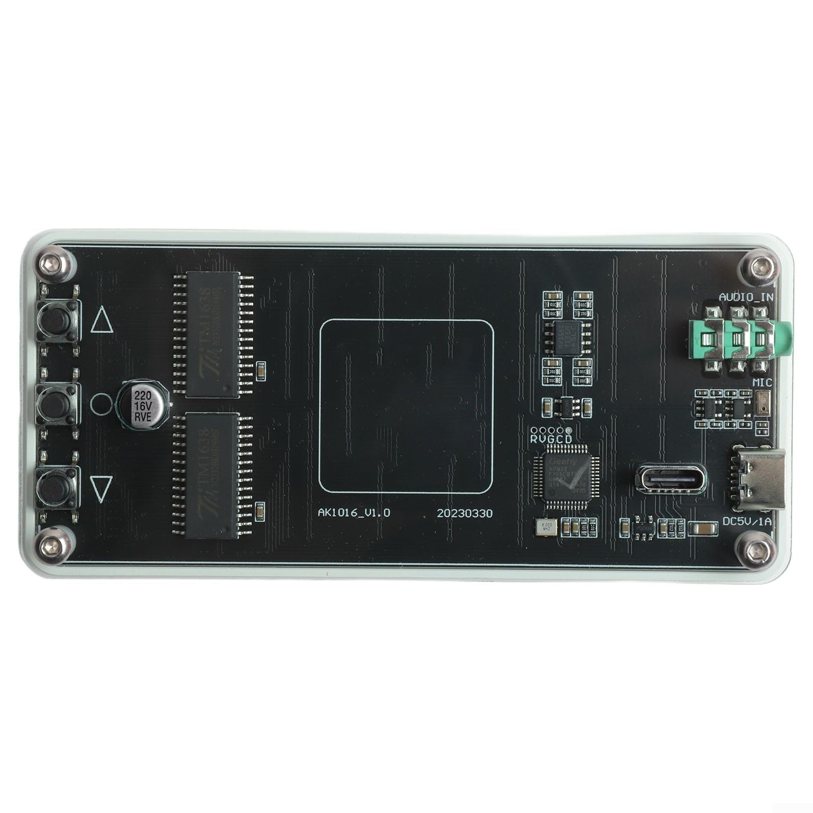 Analizador de audio de metal, 50 Hz-20 KHz, ganancia para elegir, metal de