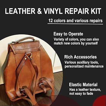 Leather Repair Kit Scratches Holes Wear Faux Leather Repair Kit