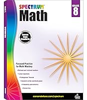 Algopix Similar Product 7 - Spectrum 8th Grade Math Workbooks Ages