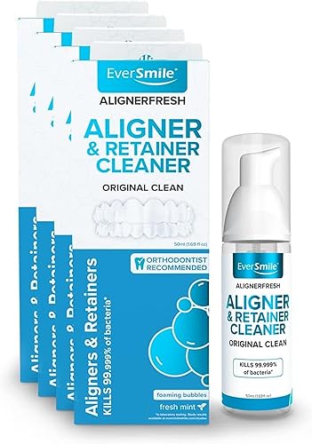 EverSmile AlignerFresh Original Clean Foam – Limpiador compatible con Invisalign y todos los alineadores y retenedores transparentes – Elimina