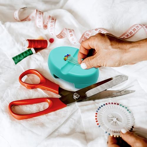 Vista 15 de Sizobi Soporte magnético para pasador, cojines magnéticos para coser, suministros de costura, organizador magnético de aguja, soporte de pasador