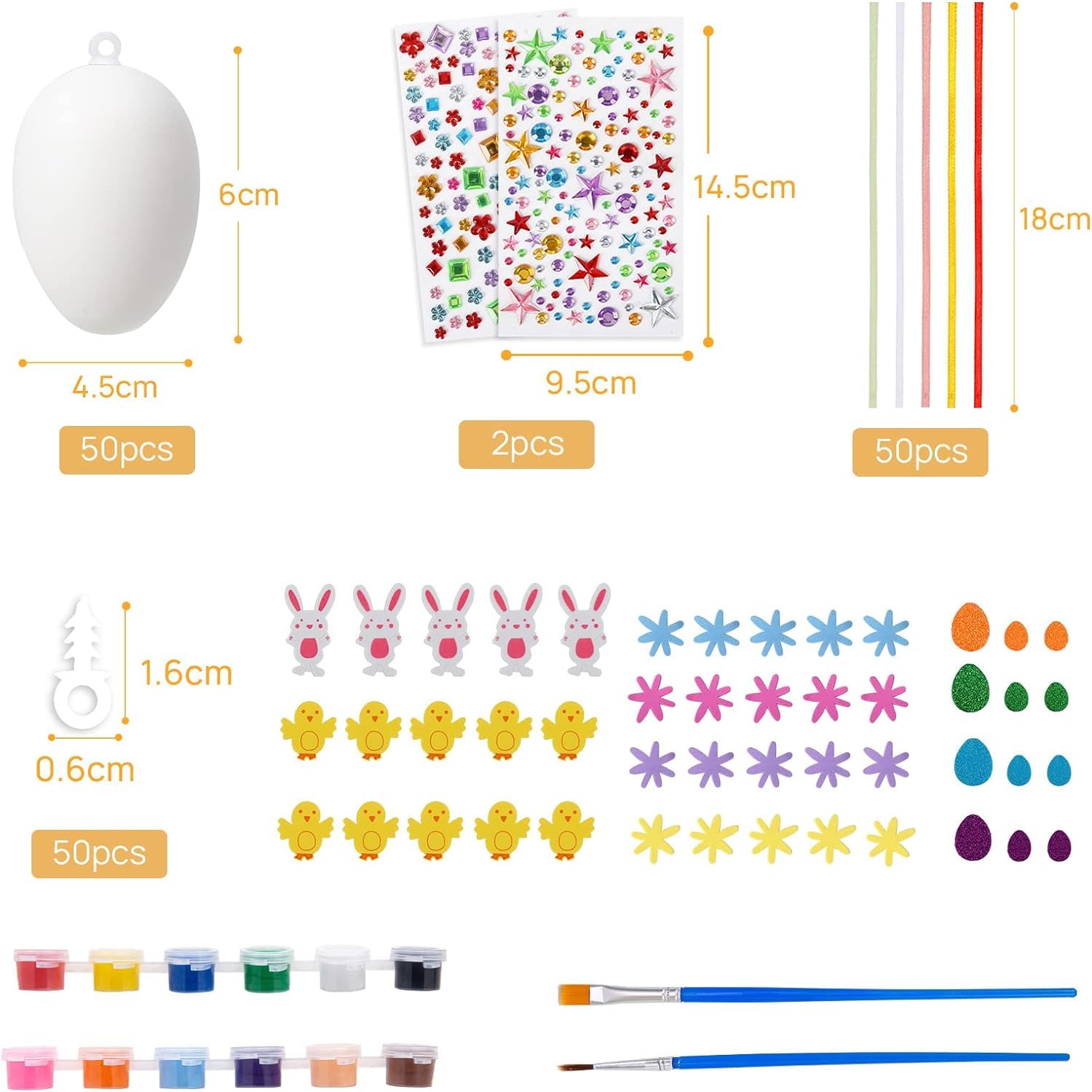 Adesivo di Pasqua per bambini - 500 pezzi di disegni di uova di Pasqua, scatole regalo | Adesivi di copertura, adesivi per rotoli di Pasqua felici per carte, scrapbooking, artigianato, regalo, regali