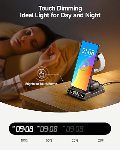 Miniatura 3 de Cargador inalámbrico para dispositivos Samsung, estación de carga inalámbrica para Galaxy S25 UltraS25+S25Z Flip7S24 UltraS23S22S21, para Galaxy