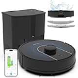Robot Vacuum and Mop, Robot Vacuum Self Emptying, 5000Pa Powerful Suction, App/Alexa Control, 60-Day Hands-Free for Homes with Pets, Carpet & Hard Floors