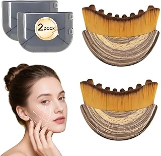 2 cepillos faciales de contorno linfático, ce...