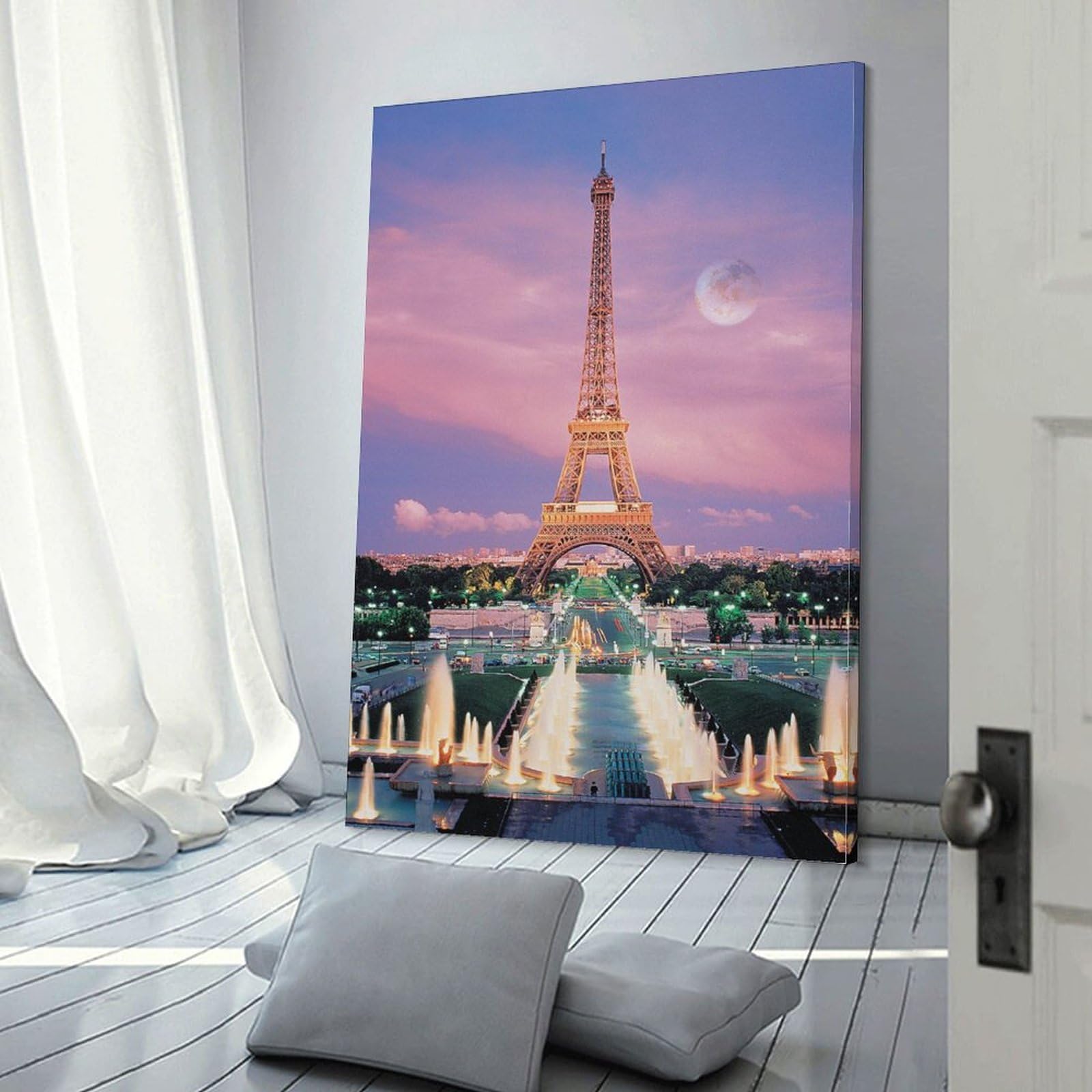 エッフェル塔　アートパネル　風景　写真　インテリア Amazon.co.jp: 絵画 パリ エッフェル塔インテリア 絵画 レトロな