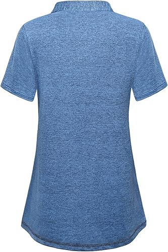 Miniatura 2 de Vldnery Camiseta de entrenamiento para mujer que absorbe la humedad, atlética, de secado rápido, ajuste holgado, para yoga