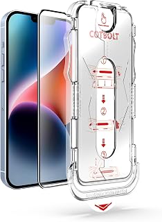 Cotbolt Tempered Glass for iPhone 13/13 Pro / 14 / 16e / 17e Tempered Glass Screen Protector with (Easy Installation Kit) ... Price In India