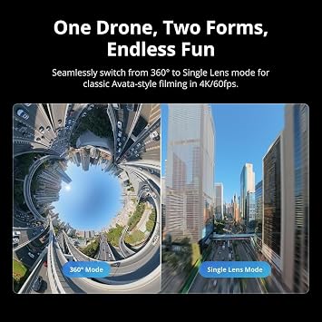 DJI Avata 360 FPV Drone with Camera, 3 Battery Bundle with RC 2 Controller (Built-In Screen), 360 Immersive Flight Drone with Propeller Guard, 128GB microSD Card, Pilot Kit