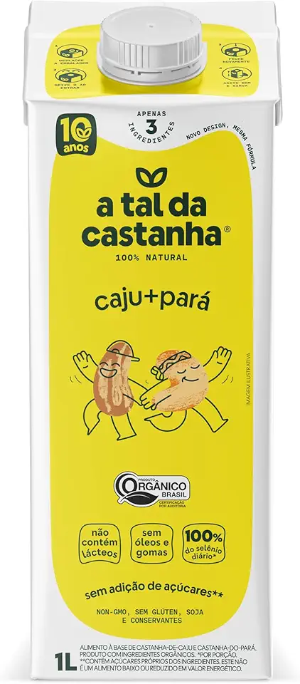 A Tal da Castanha Caju+Pará Orgânico 1L