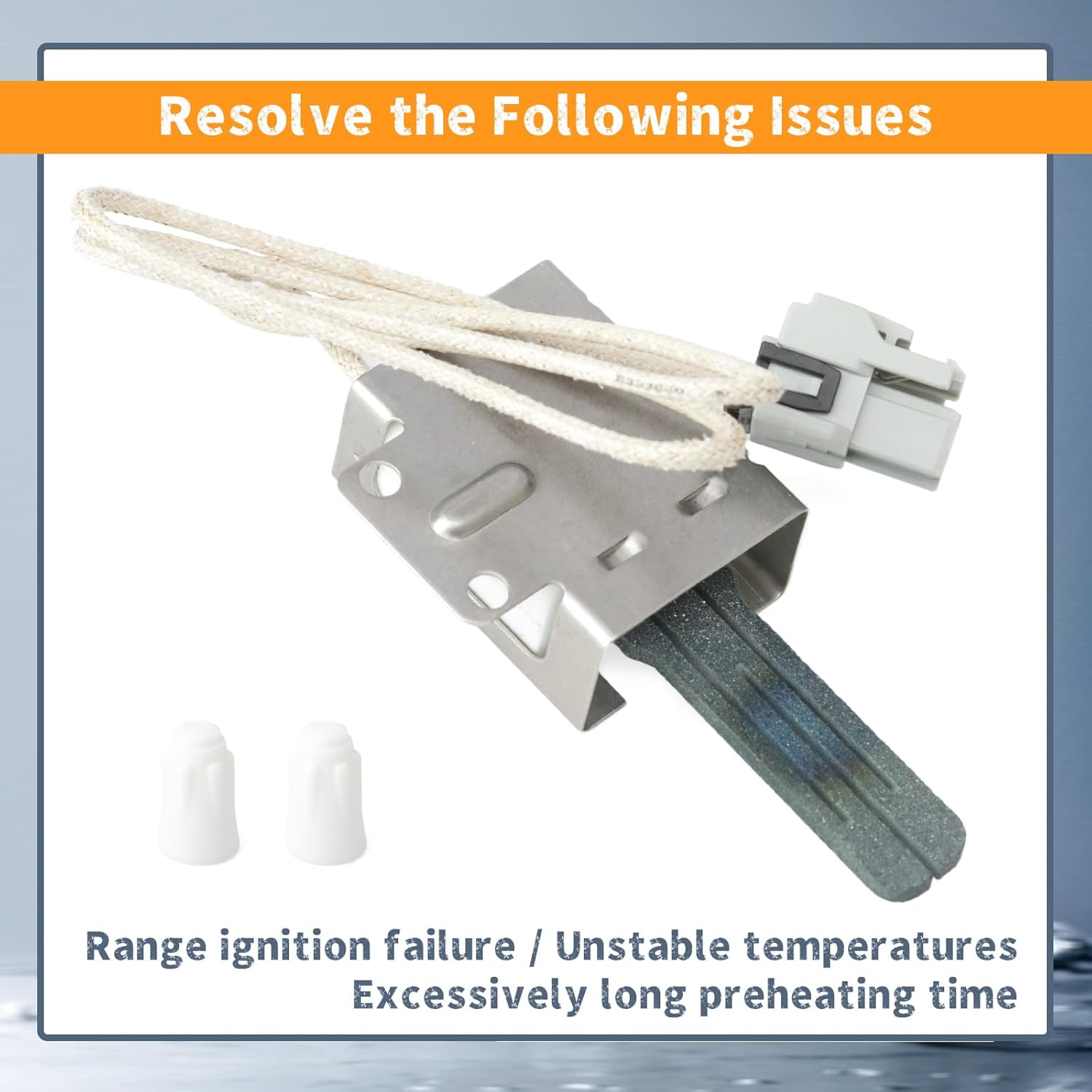 WB13X24924 Range Oven Igniters Compatible with GE Hotpoint Monogram Café Range Ovens JGB860BEJ1TS JGB860BEJ2TS JGB860BEJ2TS and more, Replacement for Haier Cooktop Ignitors Glowbar