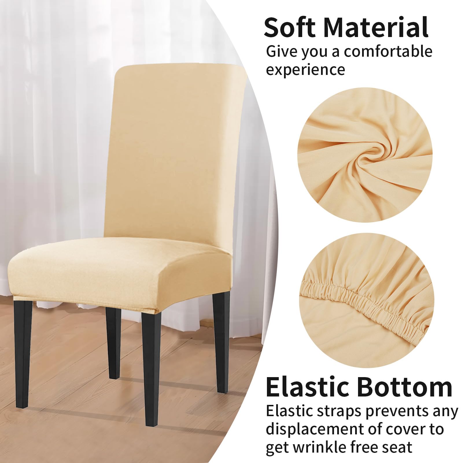LUSCHEER Dining Room Chair Covers Set of 4 - Image 2