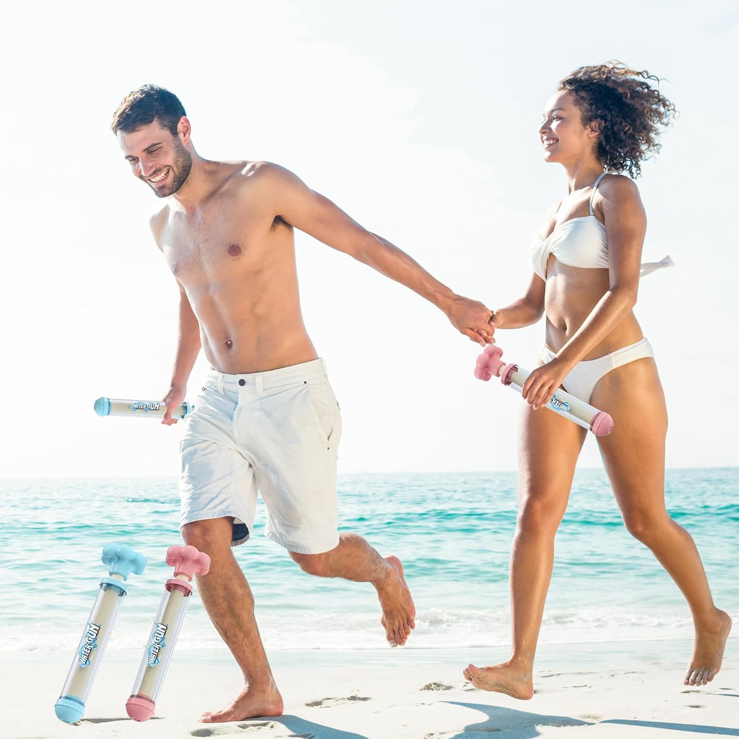 Firework Water Gun, Fireworks Water Gun, Fireworks Water Spray Toy, Firework Water Spray Gun, Romantic Firework Style Water Spray Toy for Family Entertainment or Pool Party.2PC