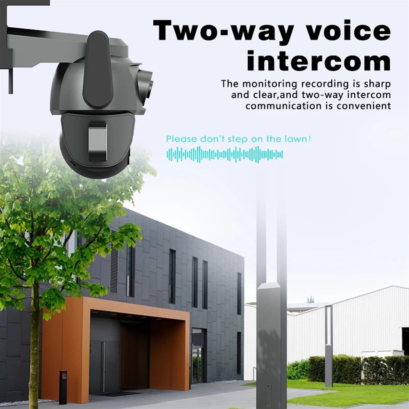 Caméra de sécurité, 4K 8MP caméra Double Objectif écran 2K 4MP de Surveillance vidéo Suivi Automatique extérieur bidirectionnel Audio IP66 PTZ(4K Camera Add 32G)