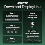 Plugable USB C Laptop Docking Station, Dual Monitor 4K 60Hz for Apple Mac M1/M2/M3/M4/M5, 2X HDMI or DisplayPort for MacBook, 100W Charging DisplayLink Dock, Driver Install Required (UD-6950PDH)
