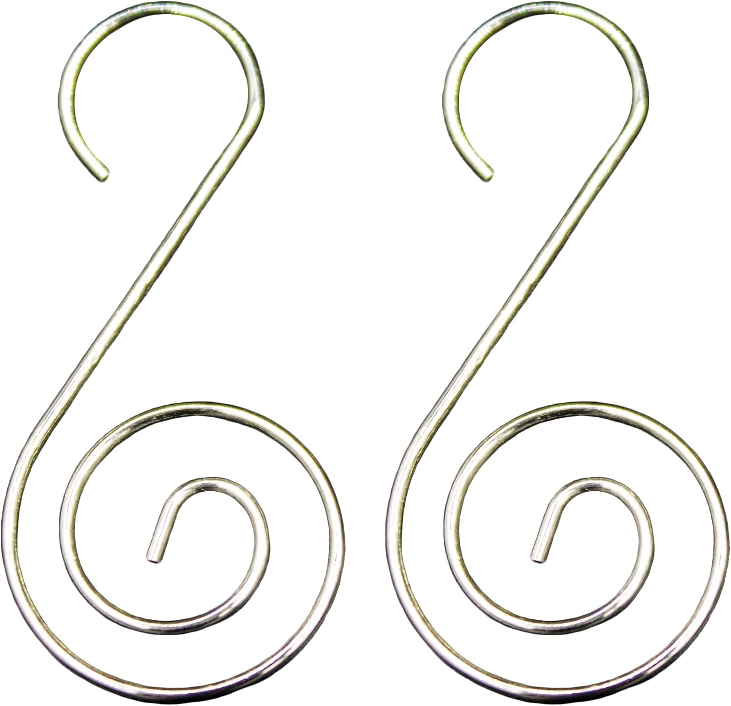 REGENT Christmas Ornament Hooks (80 Count Total) Decorative S Hooks, Silver, 1.75 Inch