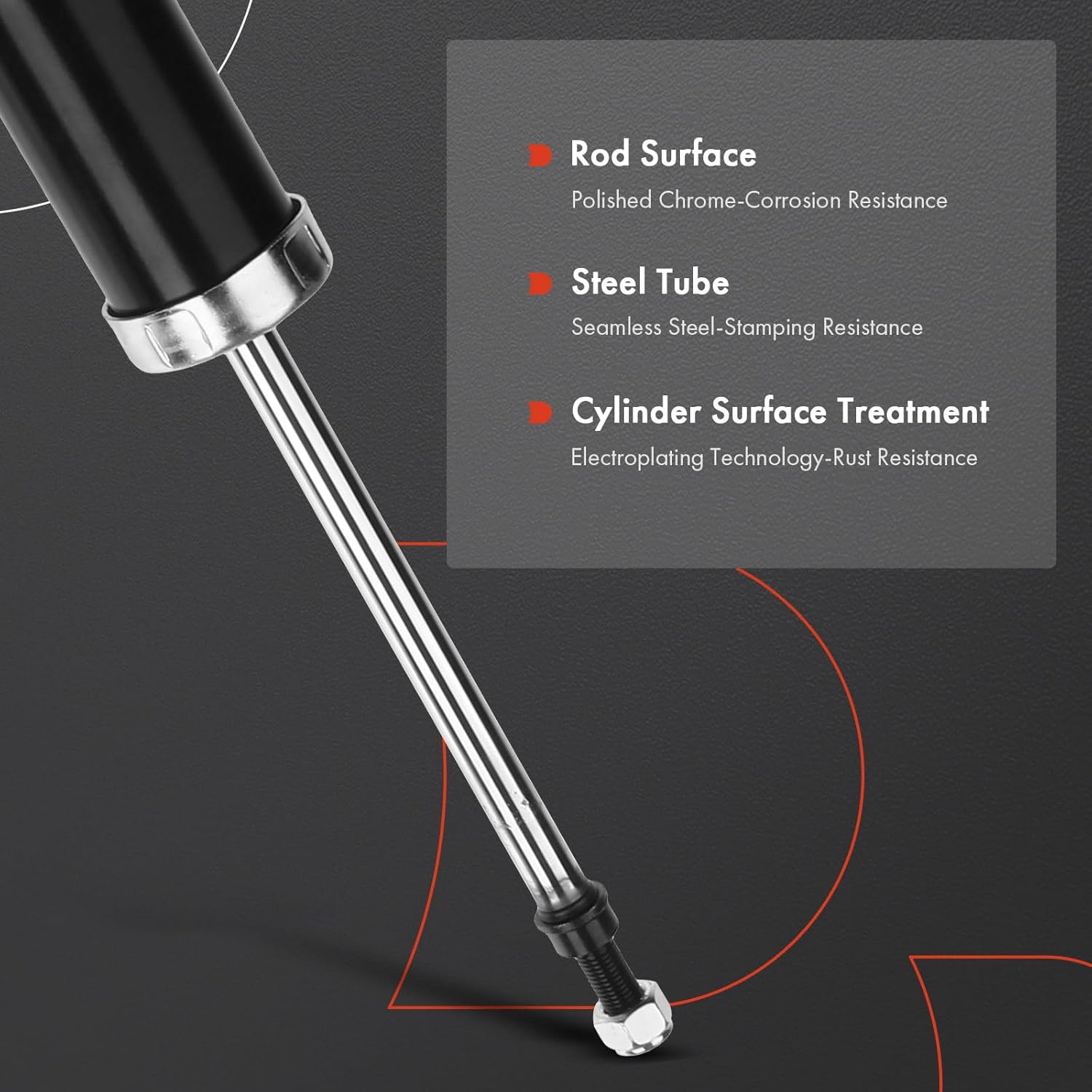 A-Premium Rear Pair (2) Strut Assembly Compatible with Subaru Impreza 2008 2009 2010 2011, Driver and Passenger Side