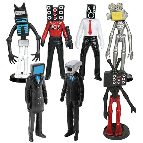 OSDUE Toilet Statue, Toilet Toy, Skibidi Figurine, Decorazioni Compleanno Mini