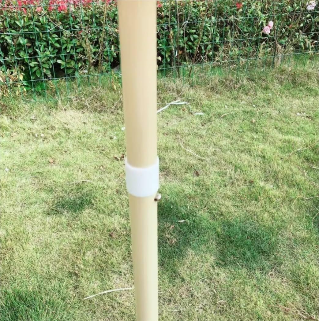 Parasole Parasol Ogrodowy Z Frędzlami O Długości 6,6 Stopy, Funkcja Pochylenia Parasol Plażowy Parasol Zewnętrzny Bez Podstawy Na Taras Ogrodowy Przy Basenie Parasol Ogrodowy(A)