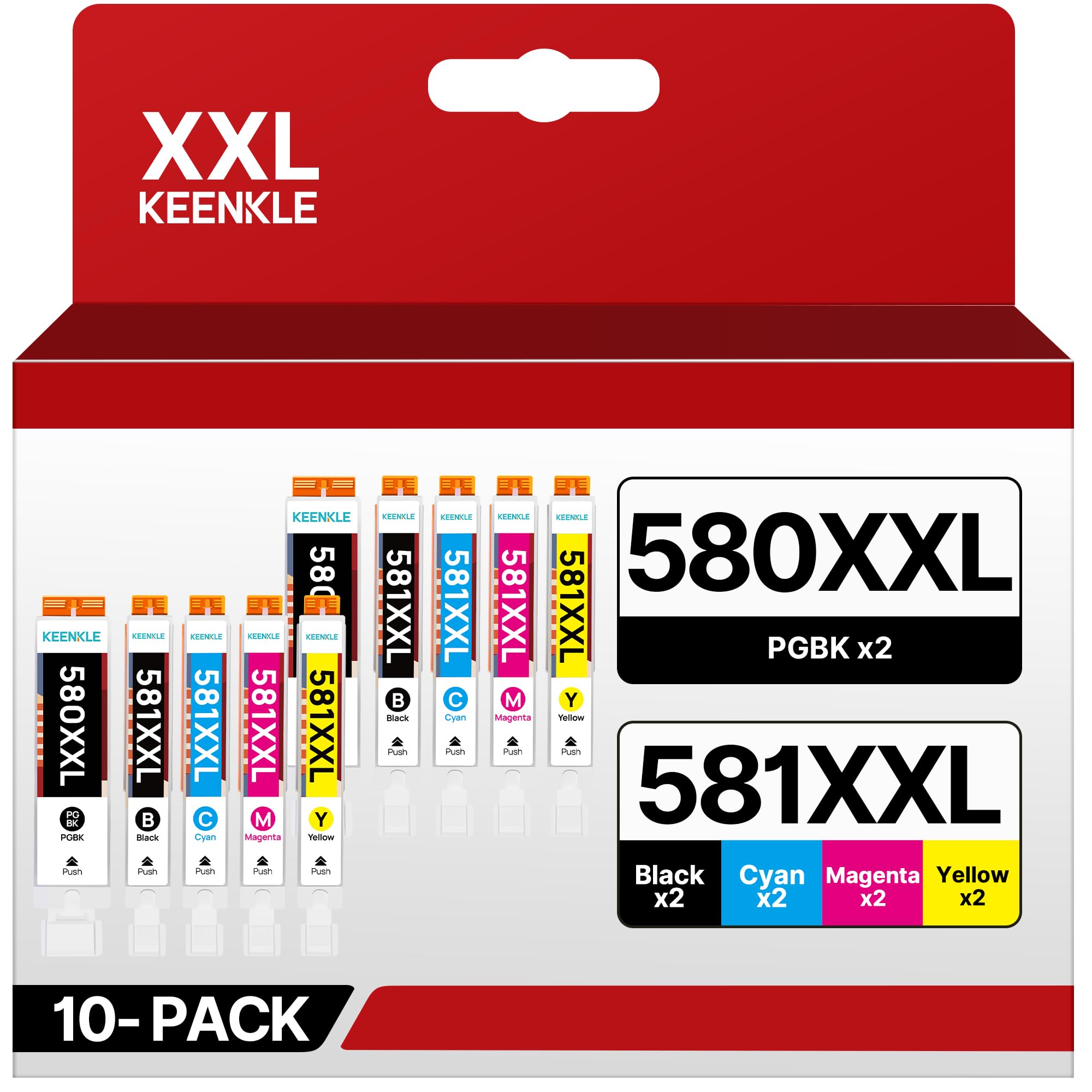 Cartuccia Canon 545 Nero Canon PGI-580 CLI-581 BK C M Y PGBK Confezione Da 5 Cartucce D'inchiostro (Nero Ciano Magenta Stampante Canon Pixma - Foto 7