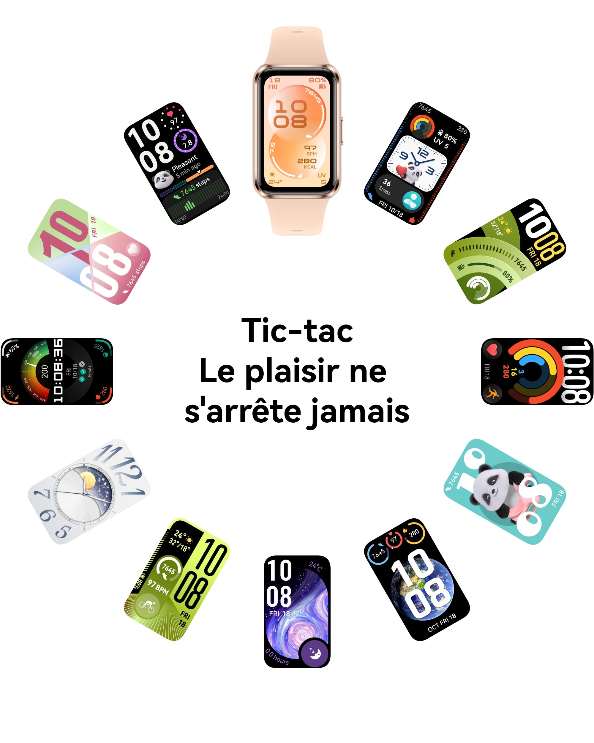 HUAWEI Band 11 Montre Connectée Tracker d'Activité Écran AMOLED 1,62 Pouces Bracelet Intelligent Autonomie 14 Jours Noir