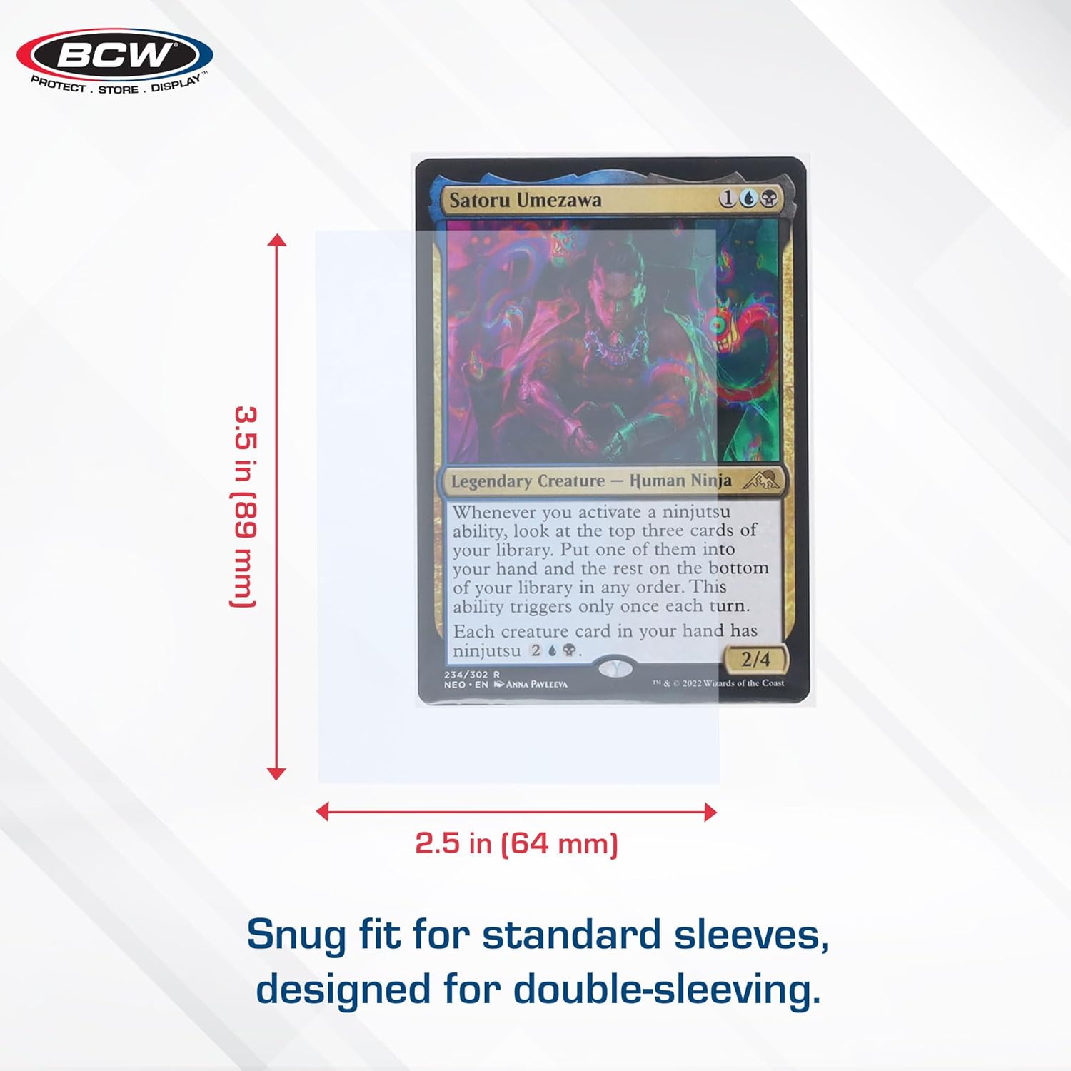 BCW Spectrum Regular Inner Sleeves – 1000 Count | TCG Inner Sleeves for MTG, Pokémon & Trading Cards | Fits Inner Card Sleeves for Double Protection | Clear Acid-Free