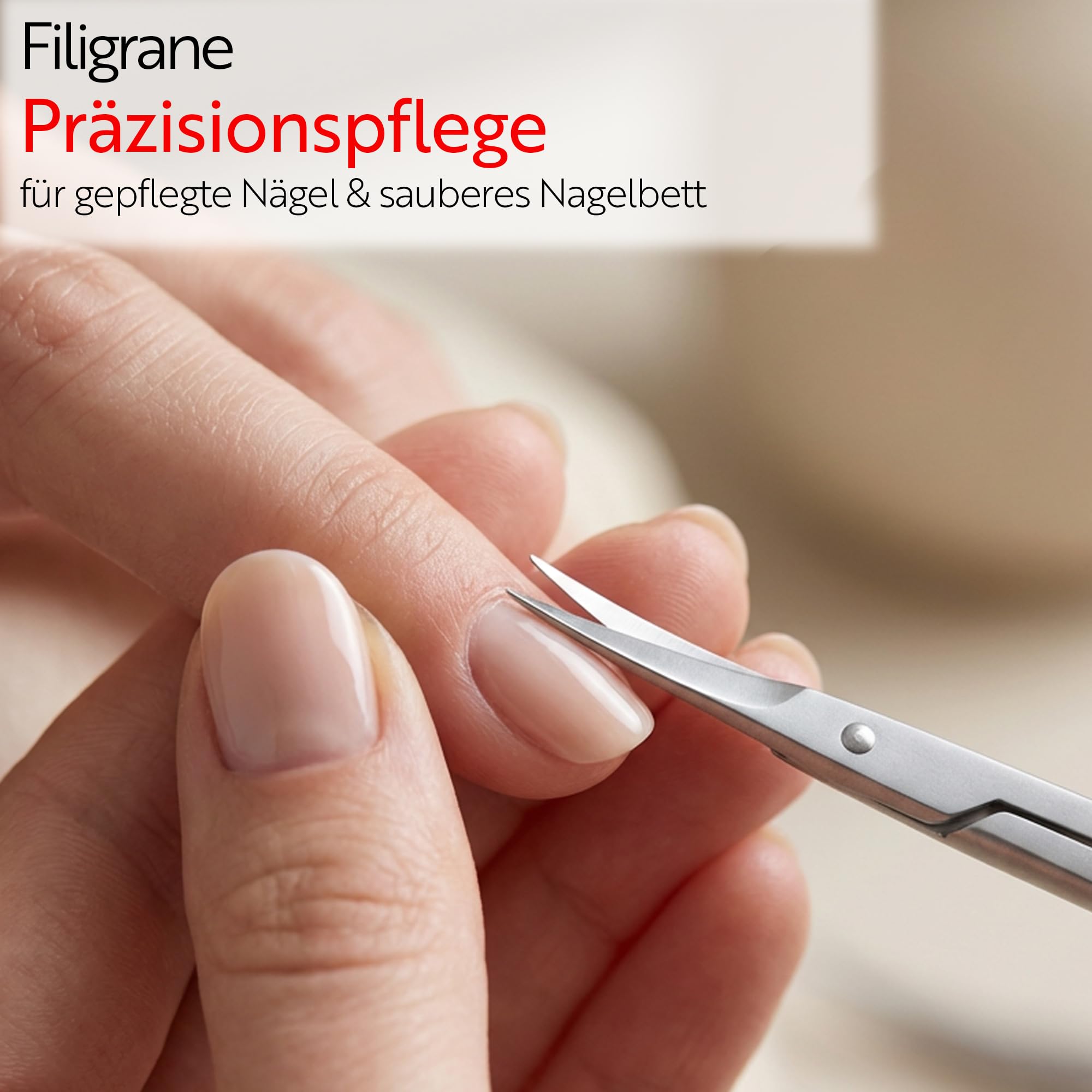 Otto Herder nożyczki do skórek z Solingen 9 cm nierdzewne – nożyczki do skórek do paznokci, wyjątkowo ostre i delikatne do cięcia skórek i resztek skóry