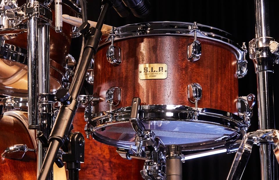 Tama S.L.P. Mod Bubinga Snare Drum - 7 inches x 12 inches, Satin Bubinga