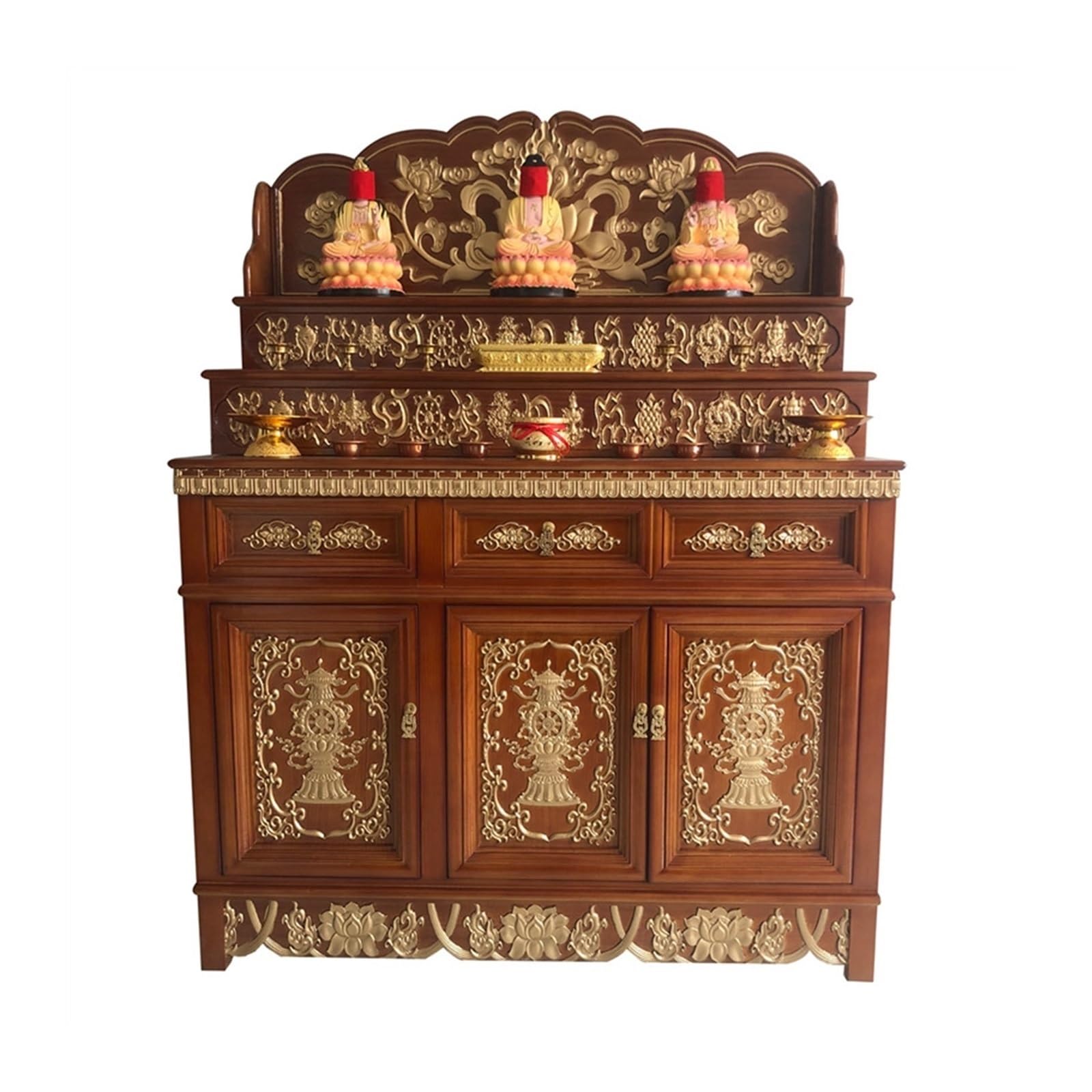 チベット テーブル 仏具台 Amazon｜中国の仏壇 木製チベット仏陀テーブル、家庭用、モダンな神社