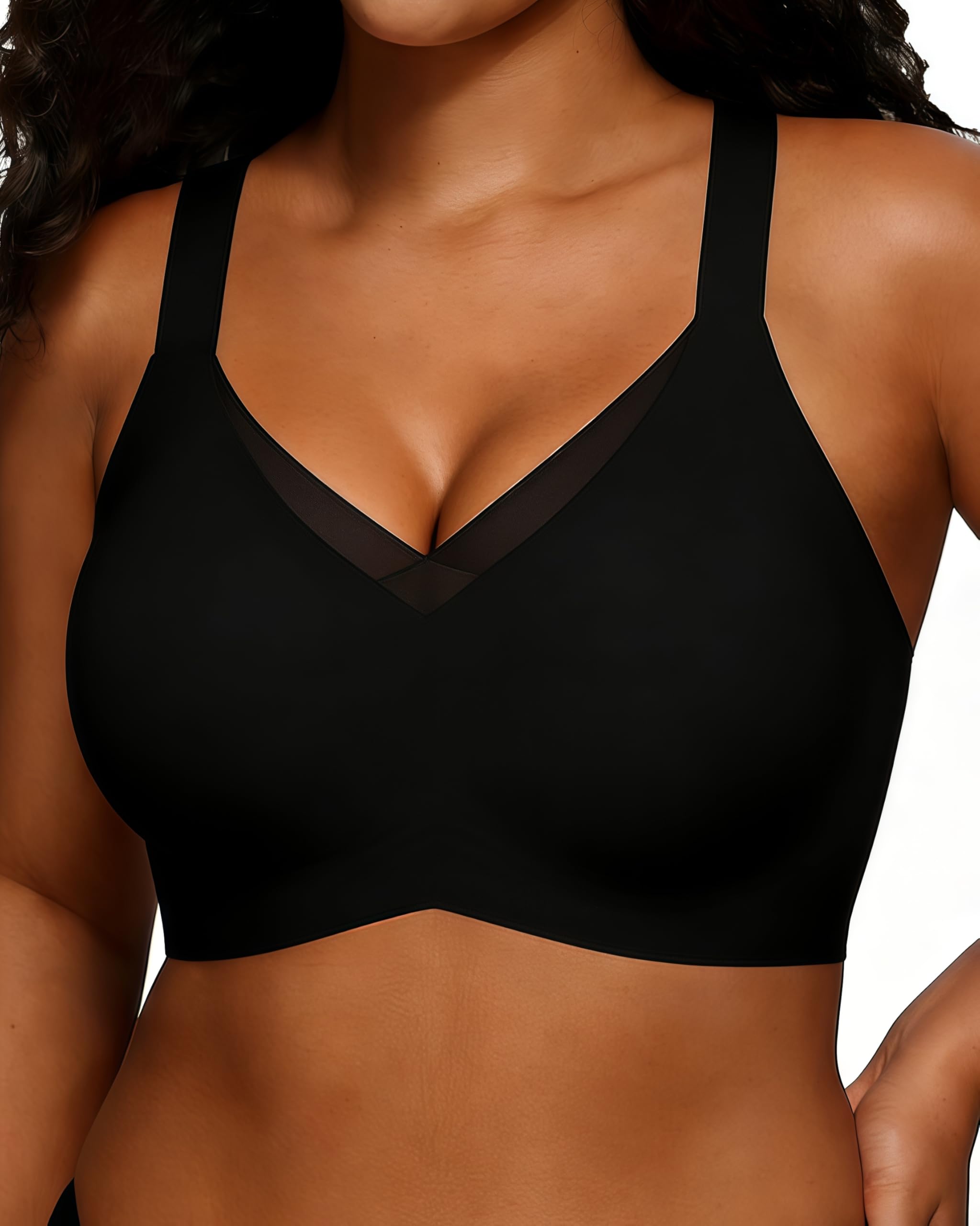 Women's Bras Wireless Jelly Bra for Women UK Seamless Non Wired Soft Support Padded T Shirt Ladies Everyday Bralettes — view 26