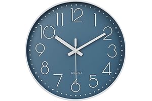 Quality Battery Operated 12" Silent Quartz Wall Clock